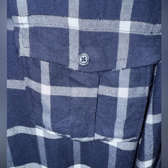 PAIGE Women’s Margeta Plaid Button Down Flannel Size Large - Picture 6 of 15